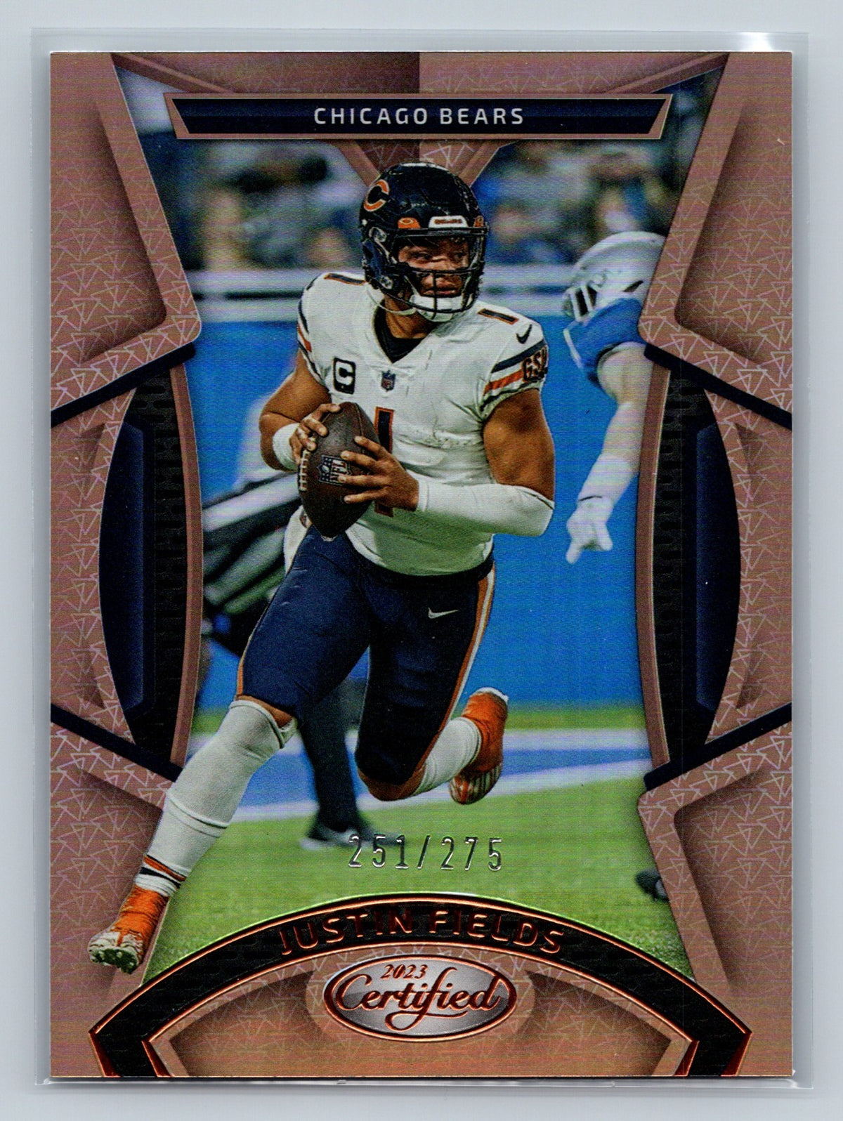 Justin Fields 2023 Panini Certified Mirror Bronze /275 #80 Bears