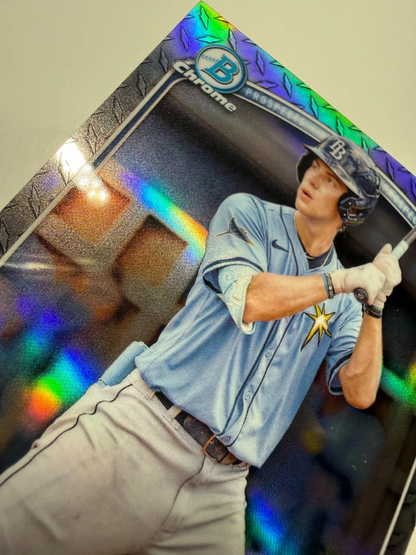Jack Lines 2025 Bowman Chrome 1st Steel Metal Refractor /100 #BCP-64 Rays