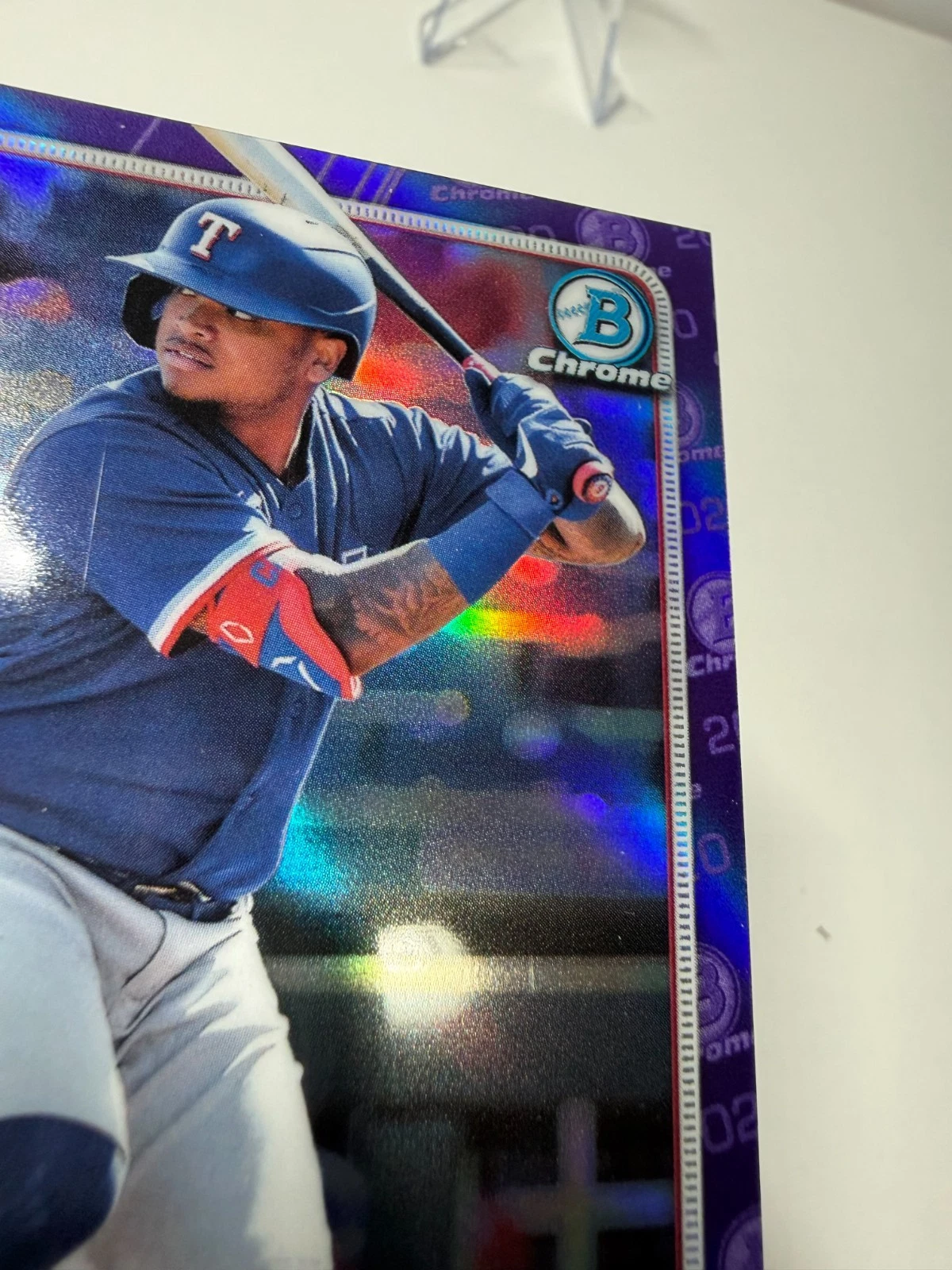 Willie Calhoun 2020 Bowman Chrome 1st Purple Refractor /250 #19 Rangers