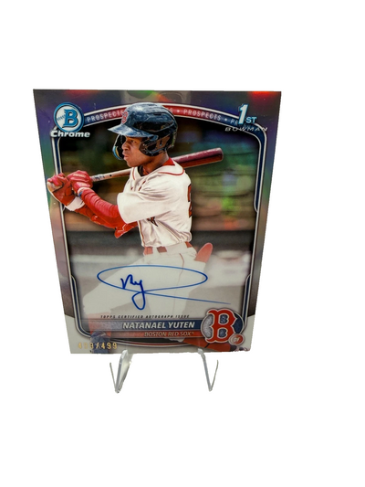 Natanael Yuten 2025 Bowman Chrome 1st Refractor Auto /499 #CPA-NY Red Sox