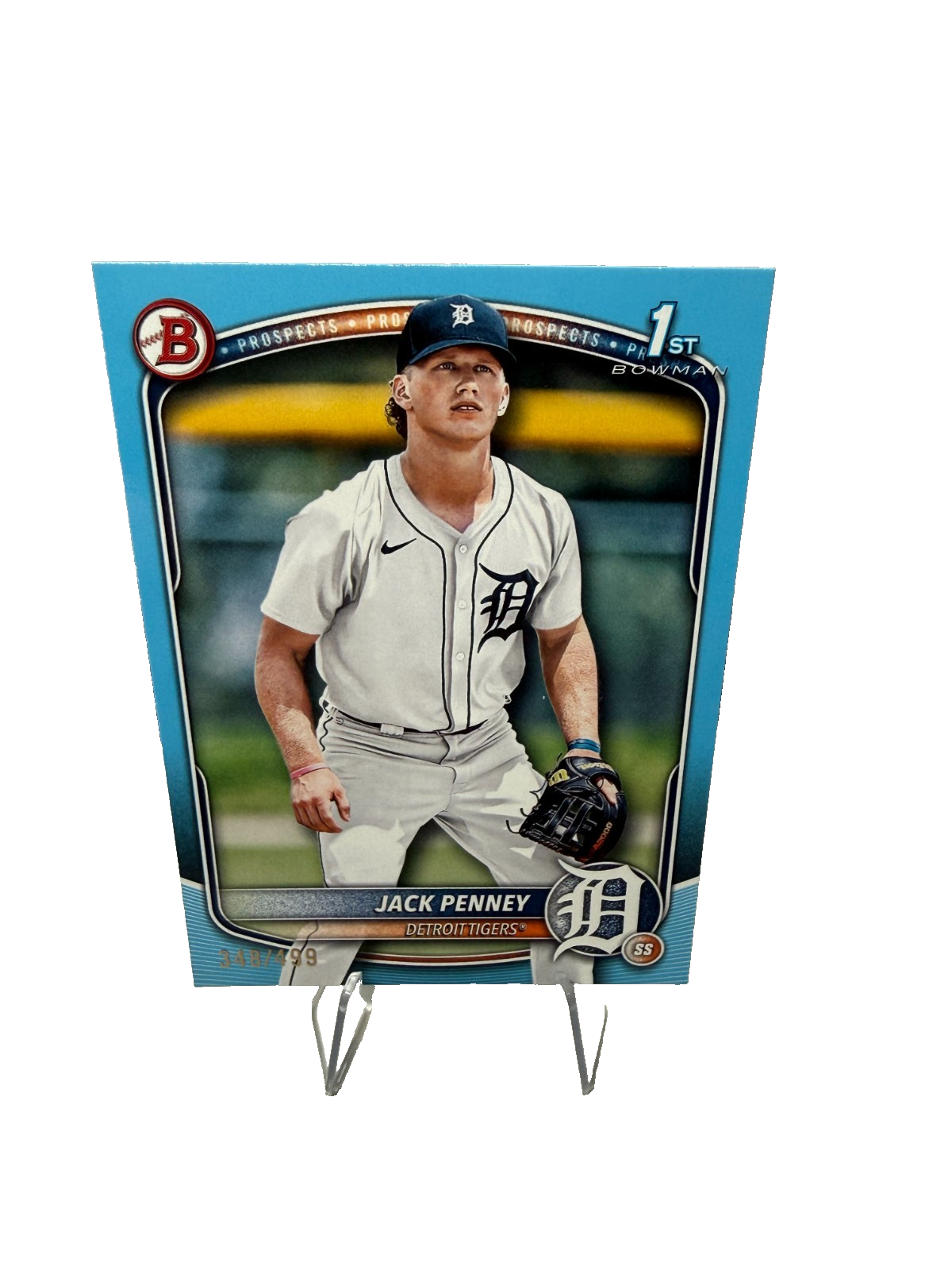 Jack Penney 2025 Bowman 1st Sky Blue Paper /499 #BP-60 Tigers