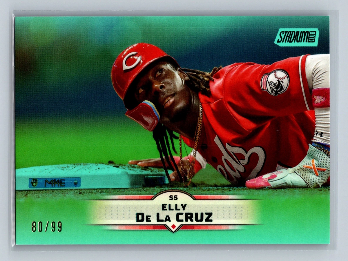 Elly De La Cruz 2025 Topps Stadium Club Turquoise Foil /99 #16 Reds