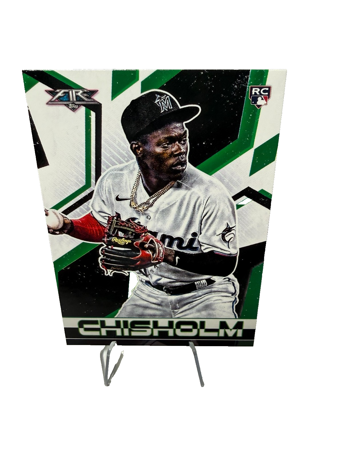 Jazz Chisholm Jr. 2021 Topps Fire RC #40 Marlins