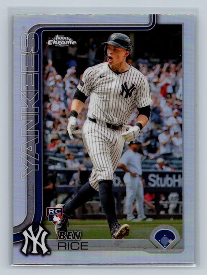 Ben Rice 2025 Topps Chrome Refractor RC #139 Yankees
