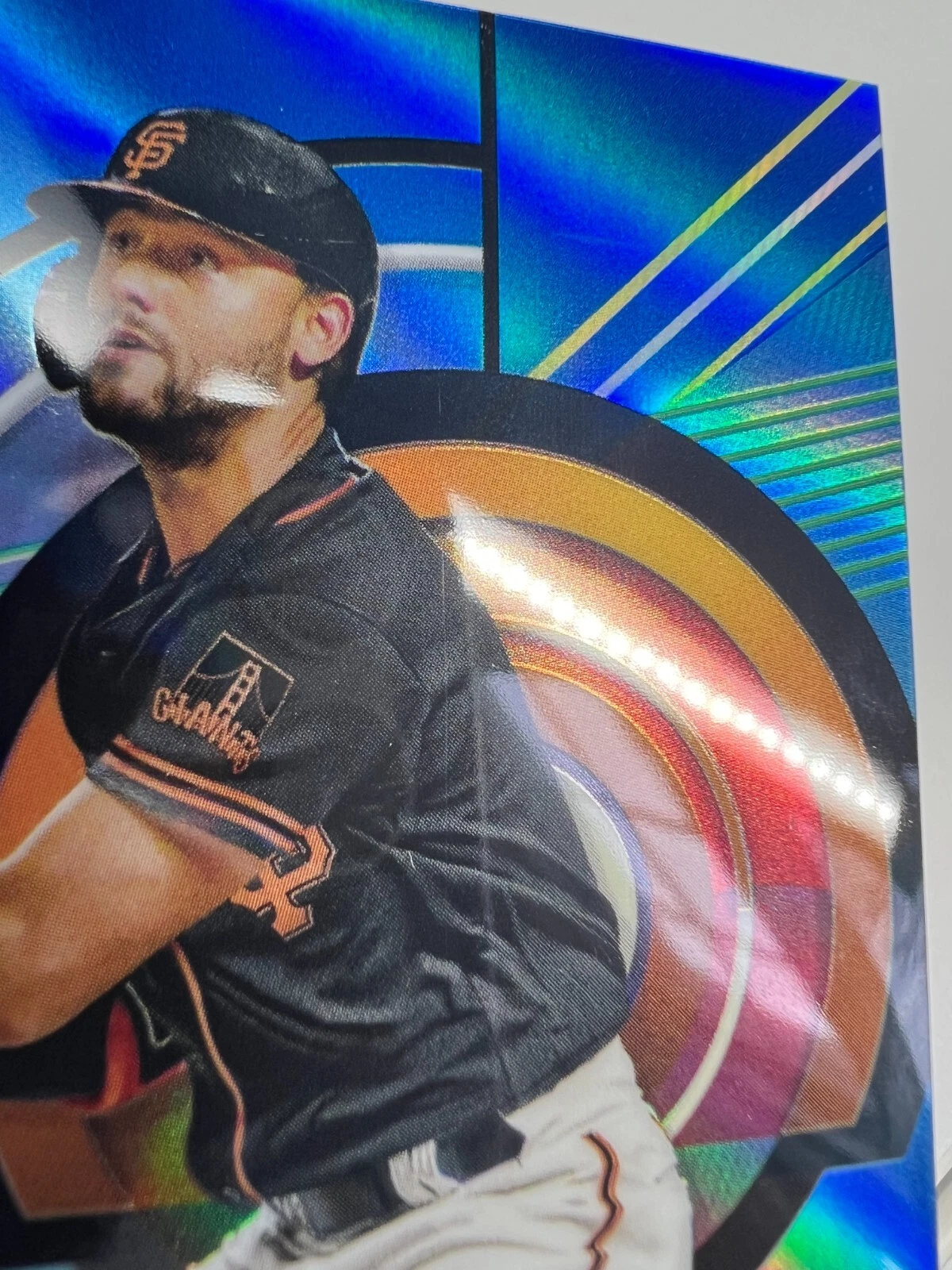 Michael Conforto 2023 Topps Finest Blue Refractor /150 #45 Giants