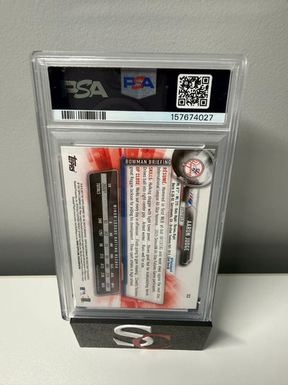 Aaron Judge 2017 Bowman RC #32 PSA 9 Mint