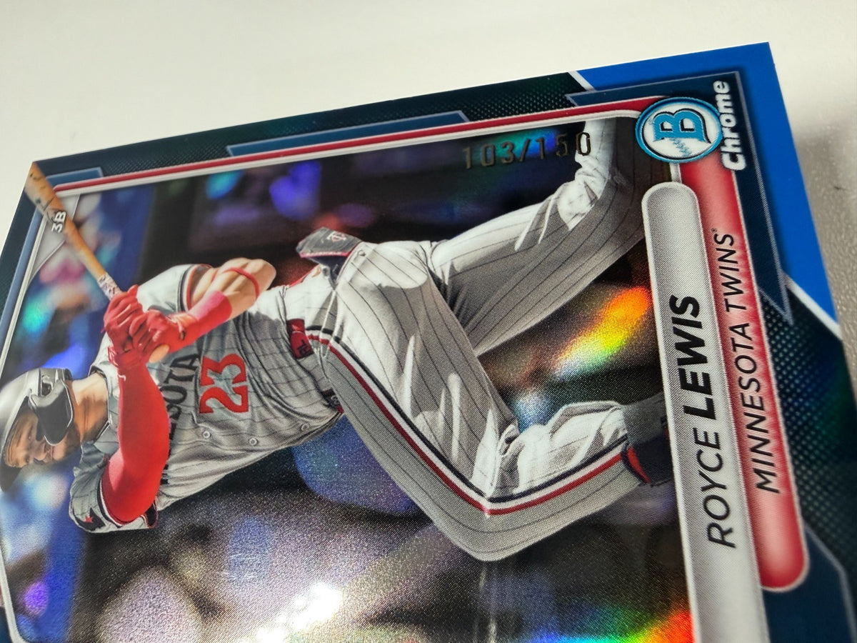 Royce Lewis 2024 Bowman Chrome Blue Refractor /150 #2 Twins