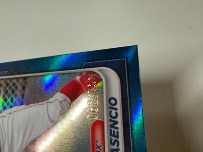 Vladimir Asencio 2024 Bowman Draft Chrome Blue Refractor /150 #BDC-149 Red Sox