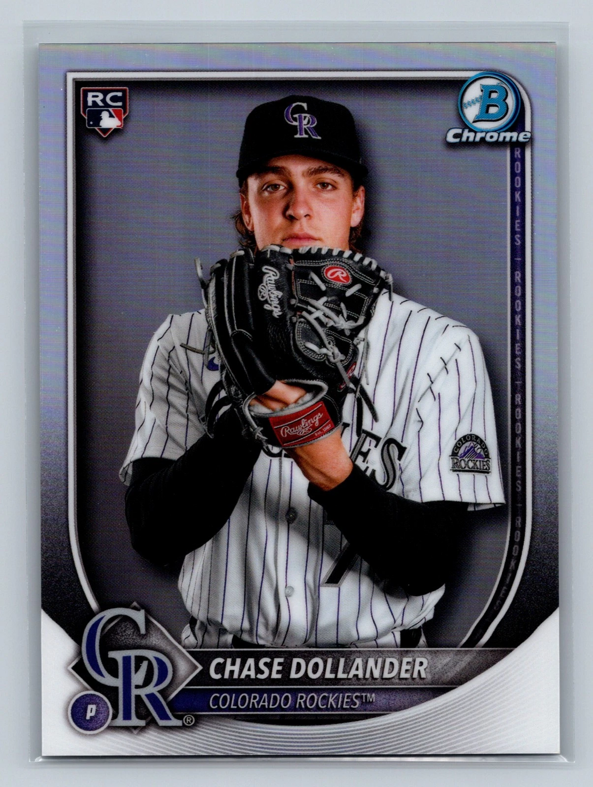 Chase Dollander 2025 Bowman Chrome Image Variation SP RC #62 Rockies