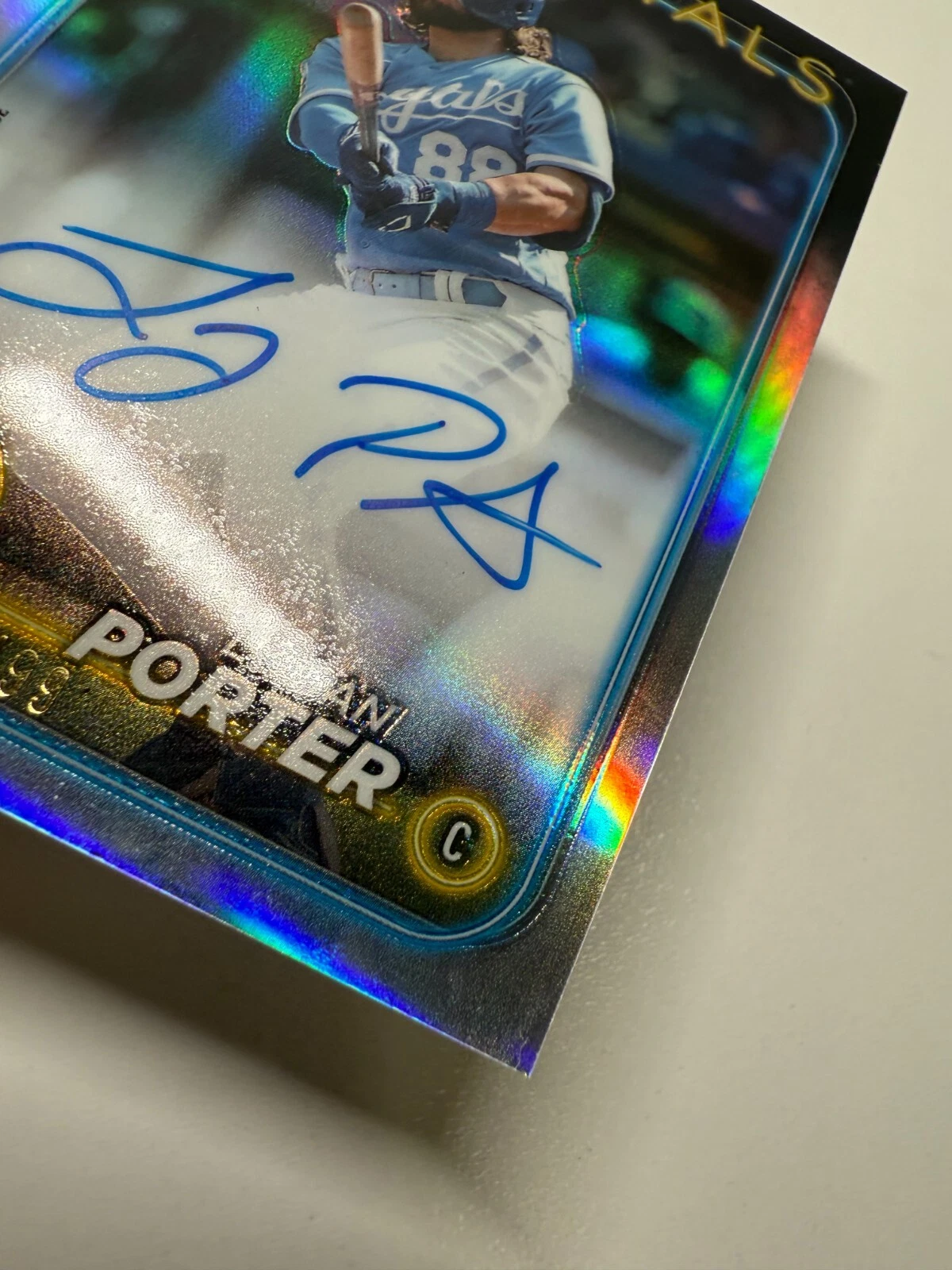Logan Porter 2024 Topps Chrome Refractor RC /499 #RA-LP Royals
