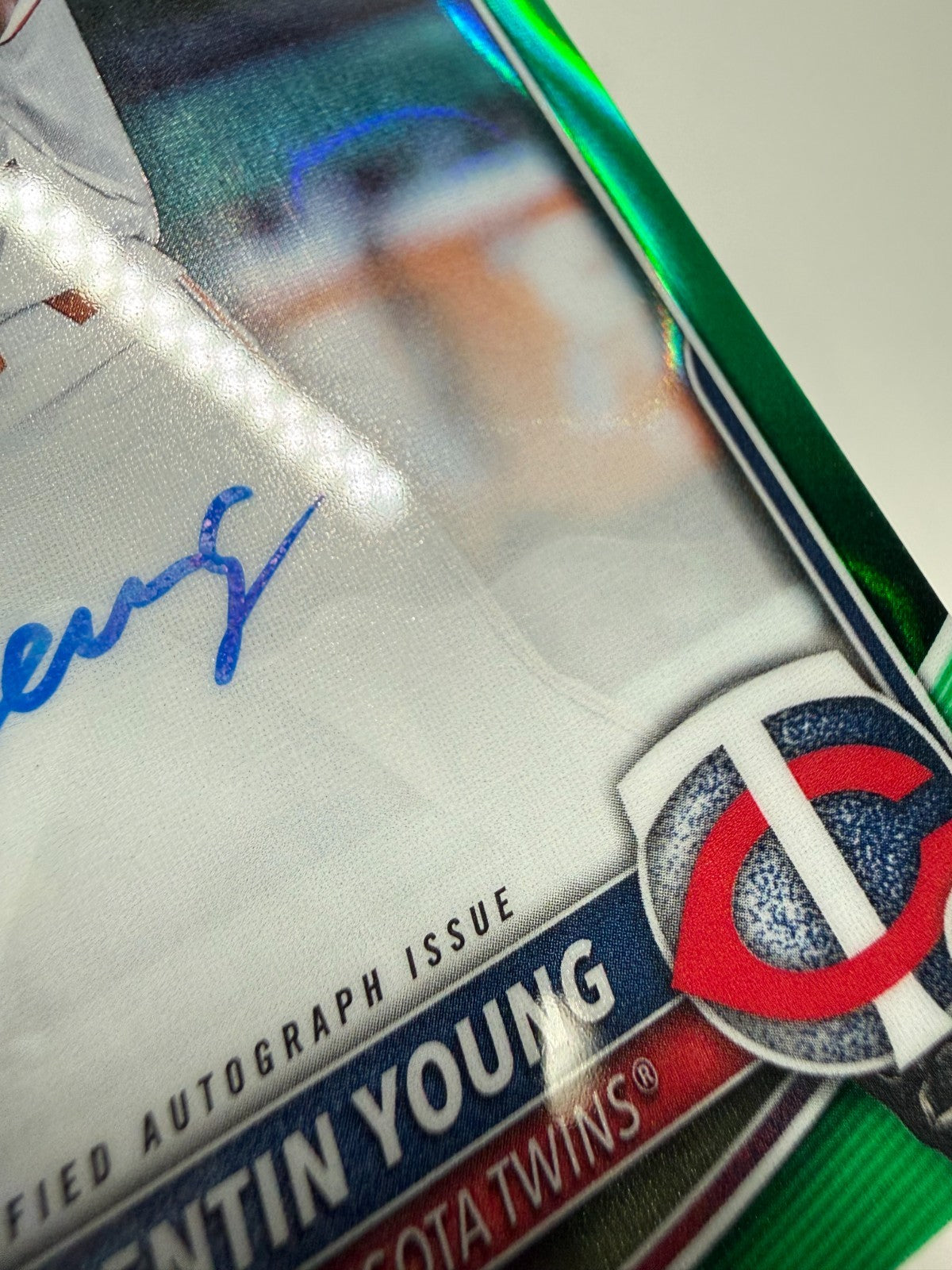 Quentin Young 2025 Bowman Draft Chrome 1st Green Lava Refractor Auto /99 #CPA-QY