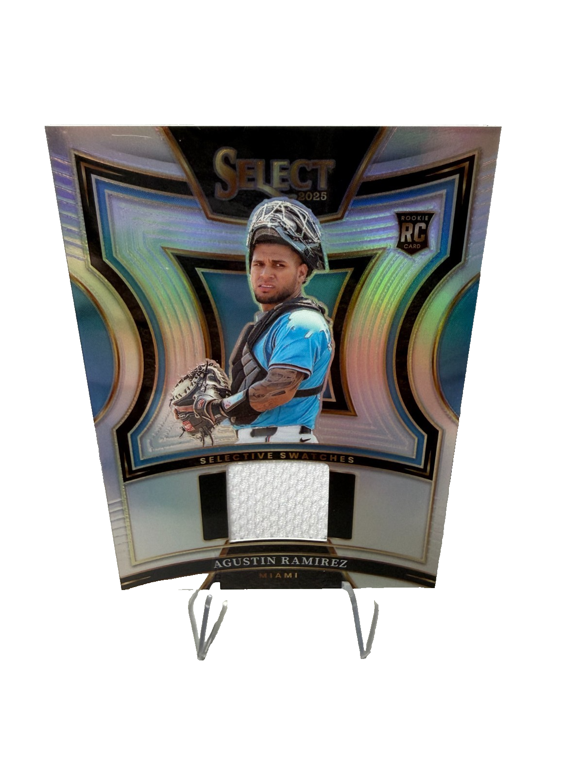 Agustin Ramirez 2025 Panini Select Selective Swatches Silver Prizm RC #SS-AR