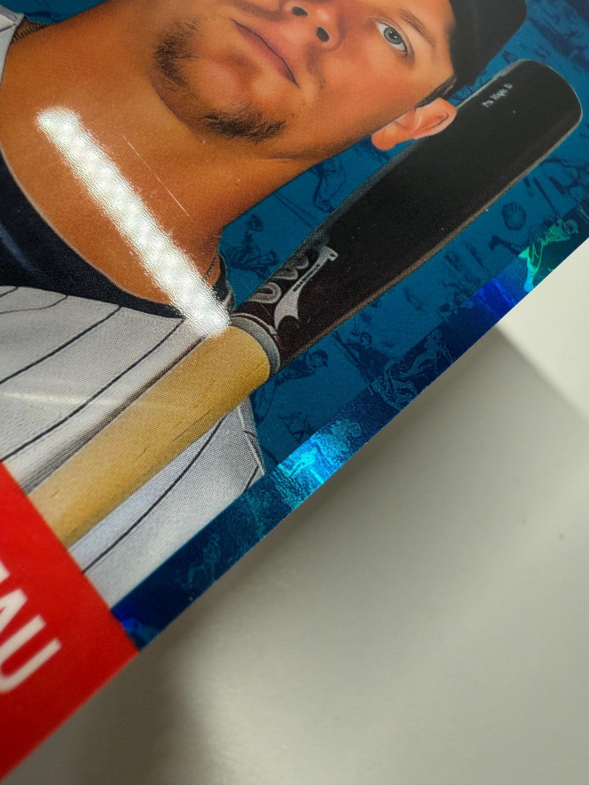 Justin Morneau 2022 Topps Chrome Platinum Anniversary Toile White Blue /199 #453