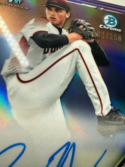 Tommy Henry 2019 Bowman Chrome 1st Purple Refractor Auto /250 #CDA-TH