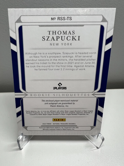 Thomas Szapucki 2022 National Treasures Patch Auto /99 #RSS-TS Mets