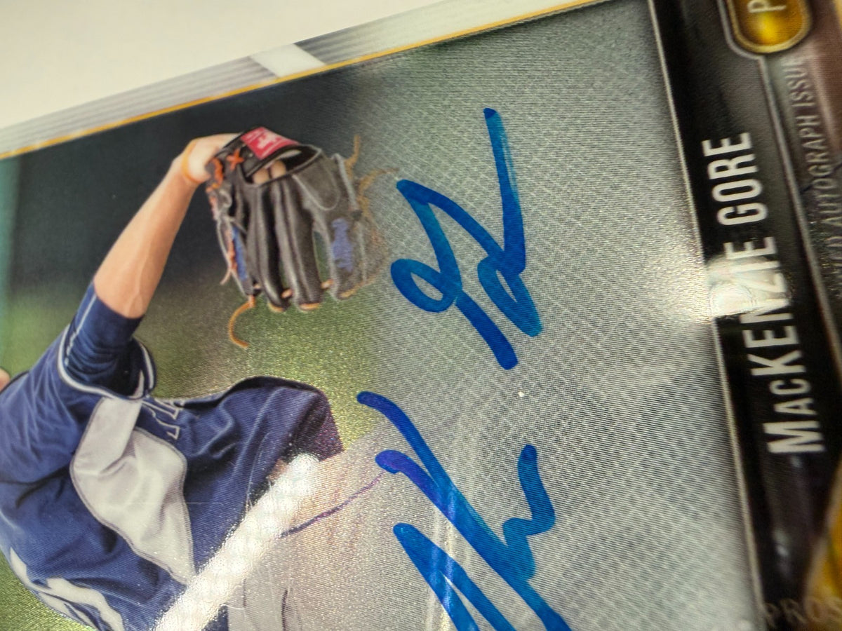 MacKenzie Gore 2018 Bowman Chrome Prospect Auto #CPA-MGO Padres
