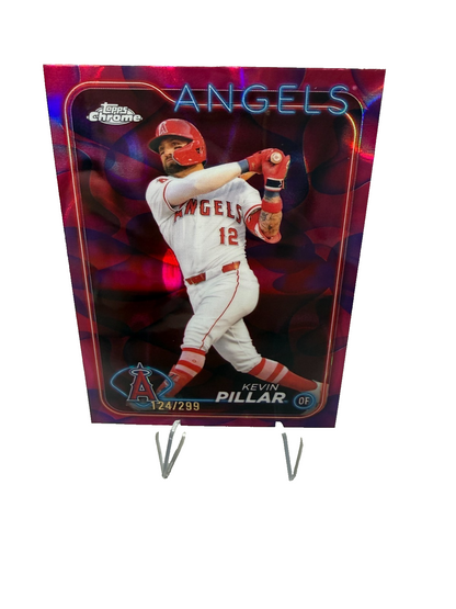 Kevin Pillar 2024 Topps Chrome Magenta Purple Lava Lamp Refractor /299 #USC65