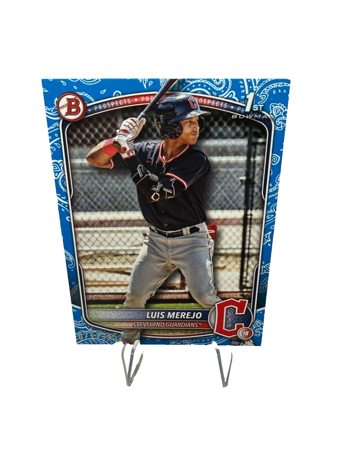 Luis Merejo 2025 Bowman 1st Blue Pattern Paper /125 #BP-140 Guardians