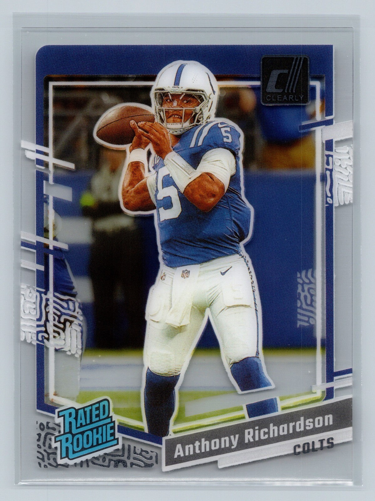 Anthony Richardson 2023 Panini Clearly Donruss Rated Rookie #52 Colts