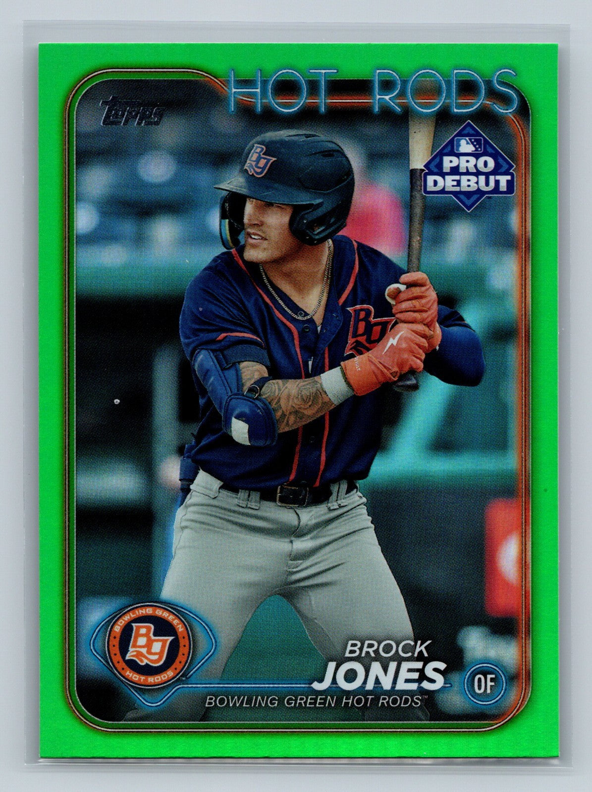 Brock Jones 2024 Topps Pro Debut Green Foil /99 #PD-28 Hot Rods