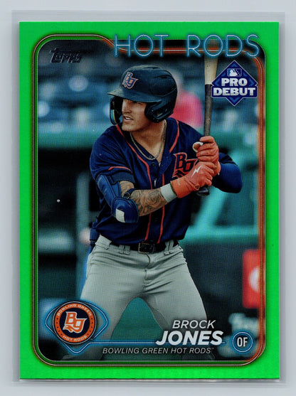 Brock Jones 2024 Topps Pro Debut Green Foil /99 #PD-28 Hot Rods
