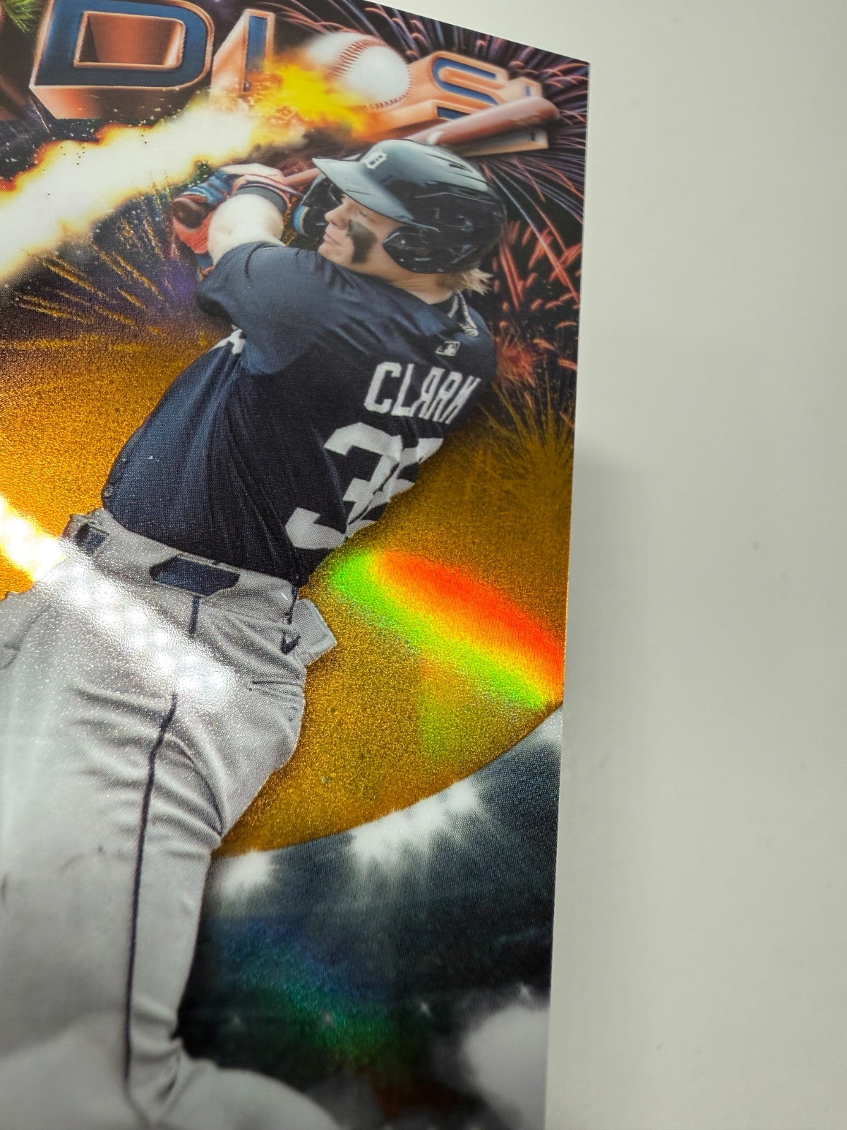 Max Clark 2025 Bowman Chrome Gold Refractor Adios Insert /50 #AD-20 Tigers