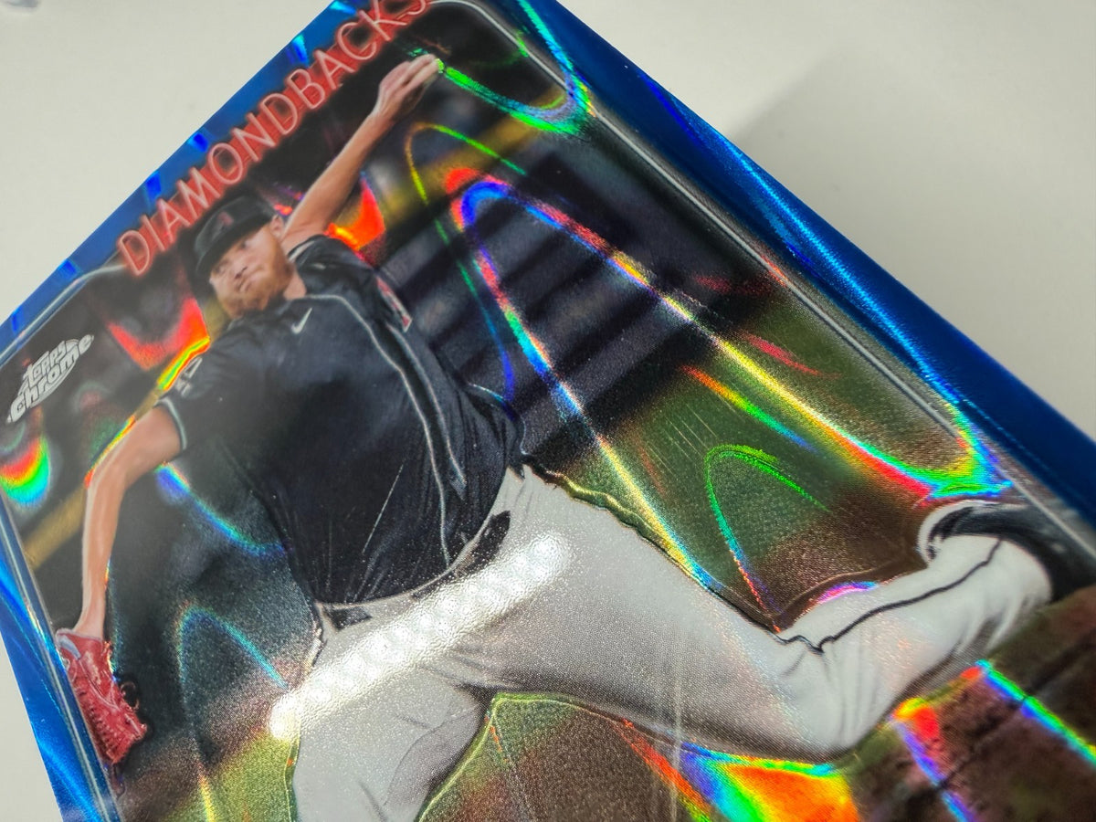 A.J. Puk 2024 Topps Chrome Update Series Blue RayWave Refractor /150 #USC139