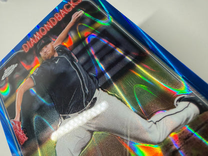 A.J. Puk 2024 Topps Chrome Update Series Blue RayWave Refractor /150 #USC139