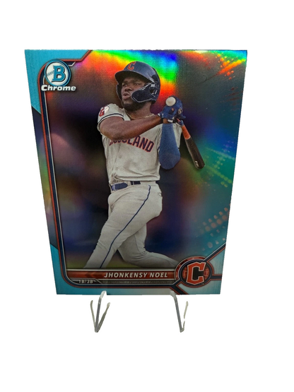 Jhonkensy Noel 2022 Bowman Draft Chrome Sky Blue Refractor #BDC-60 Guardians