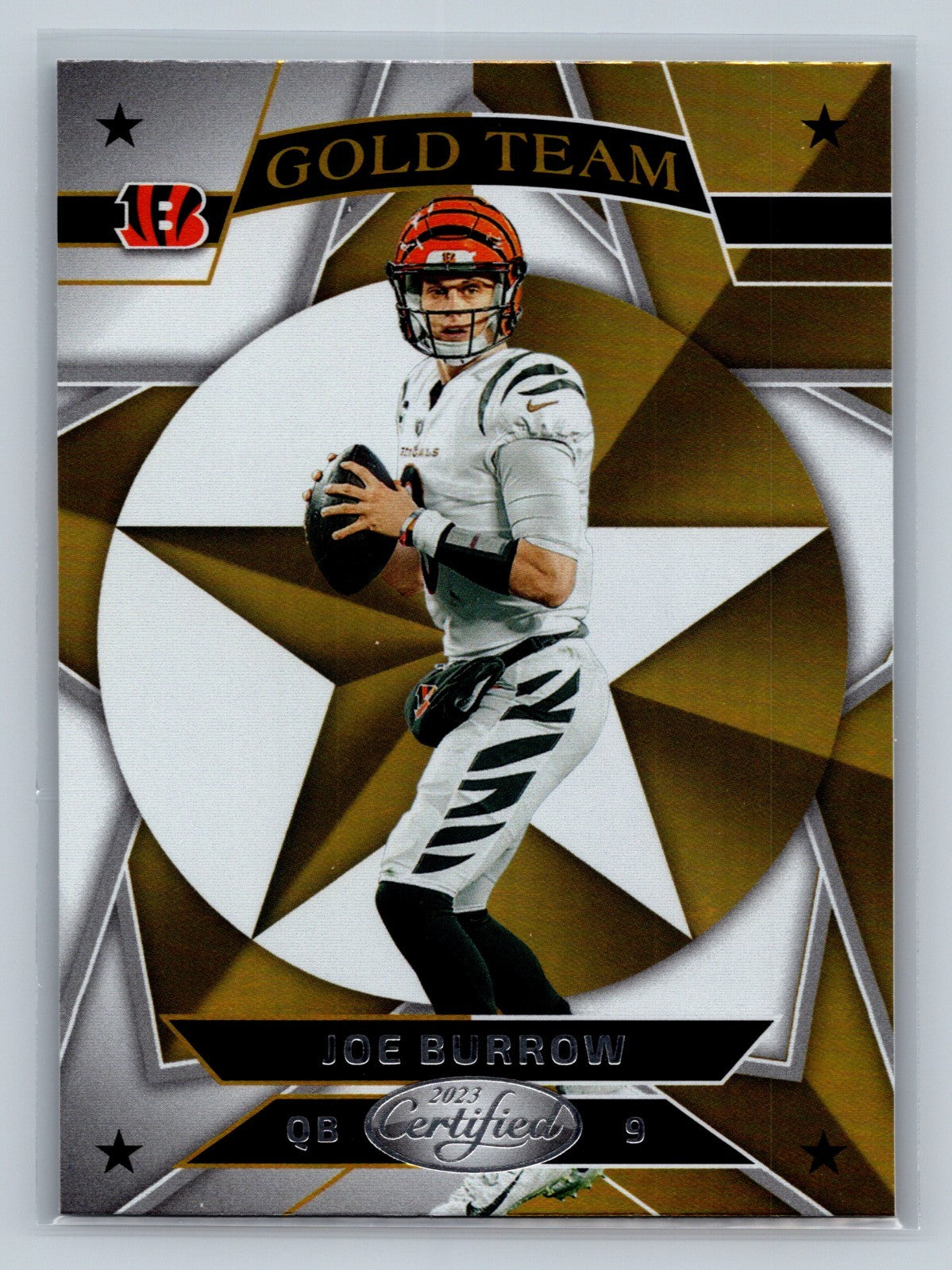 Joe Burrow 2023 Panini Certified Gold Team #GT-1 Bengals