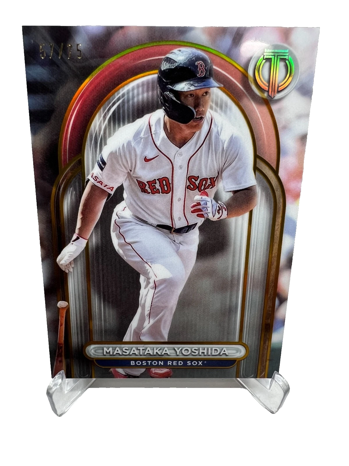Masataka Yoshida 2024 Topps Tribute Gold Parallel /75 #5 Red Sox