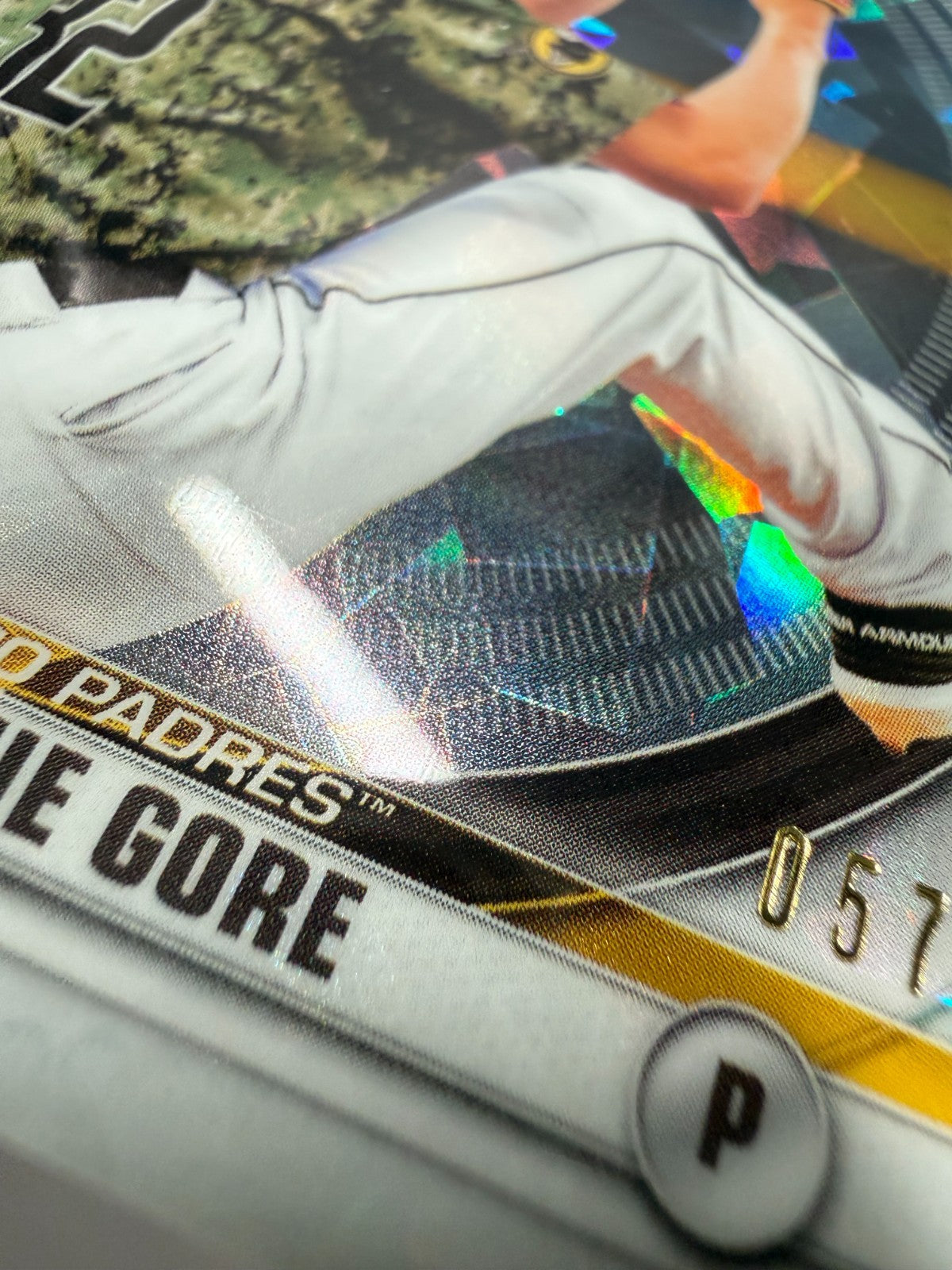 MacKenzie Gore 2020 Bowman Chrome Scouts Top 100 Atomic Refractor /150 #BTP-4