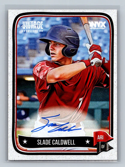 Slade Caldwell 2024 Onyx Vintage Extended #VASLCA Diamondbacks