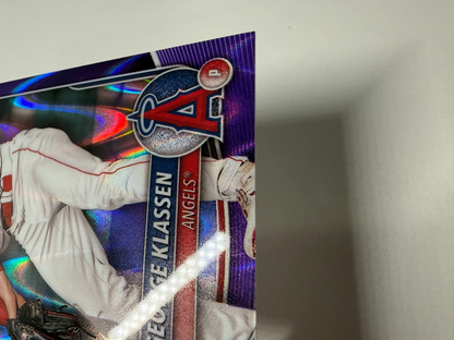 George Klassen 2025 Bowman Chrome 1st Purple RayWave Refractor /250 #BCP-63
