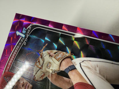 Spencer Giesting 2025 Bowman Chrome 1st Fuchsia Geometric Refractor /299