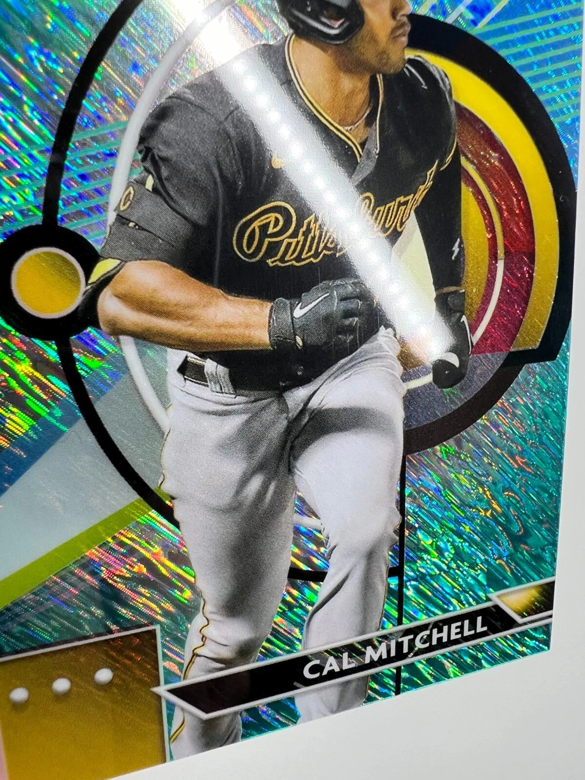 Cal Mitchell 2023 Topps Finest Aqua Shimmer Refractor RC /175 #31 Pirates