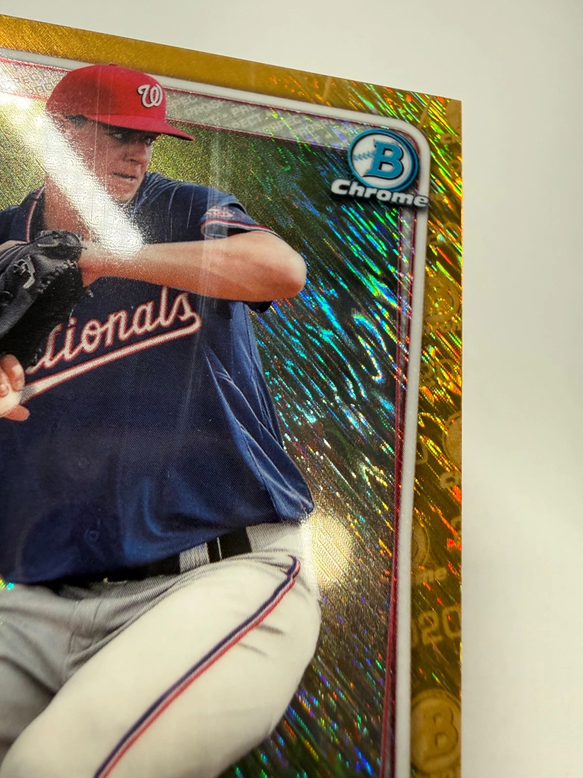 Jackson Rutledge 2020 Bowman Chrome Prospect Gold Shimmer Refractor /50 #BCP-239