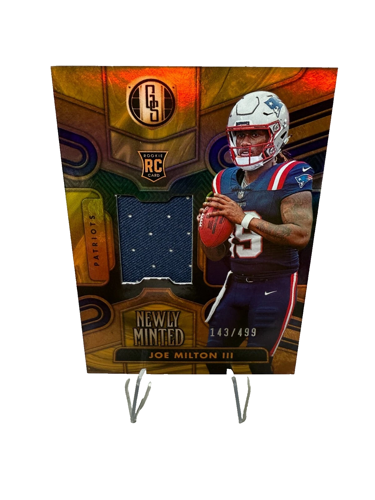 Joe Milton 2024 Panini Gold Standard Newly Minted Patch RC /499 #NMM-JMN