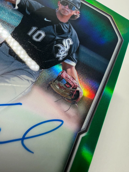 Billy Carlson 2026 Bowman Chrome Prospects Green Refractor Auto /99 #BCP-BC
