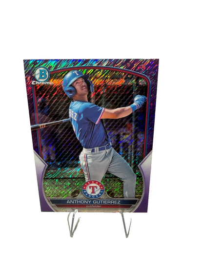 Anthony Gutierrez 2023 Bowman Chrome Prospect Purple Shimmer Refractor /250