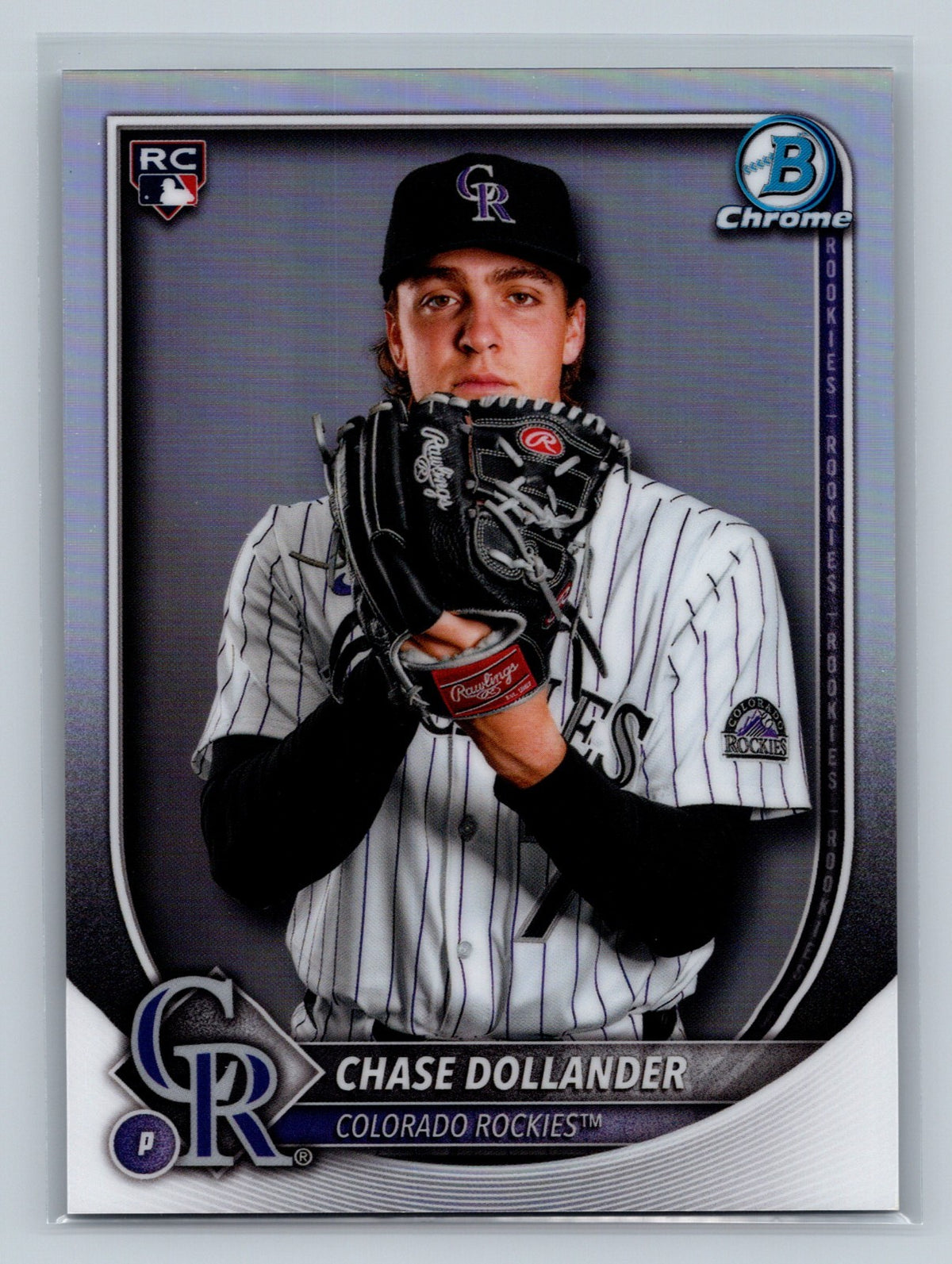 Chase Dollander 2025 Bowman Chrome Image Variation SP RC #62 Rockies