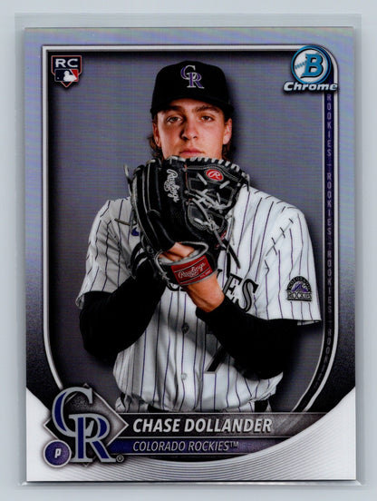 Chase Dollander 2025 Bowman Chrome Image Variation SP RC #62 Rockies
