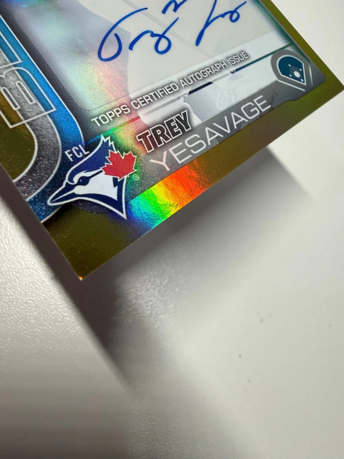 Trey Yesavage 2024 Topps Pro Debut Gold Foil Auto /50 #PD-45 Blue Jays