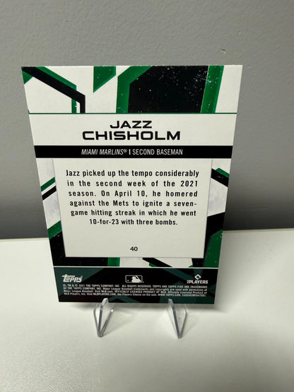 Jazz Chisholm Jr. 2021 Topps Fire RC #40 Marlins