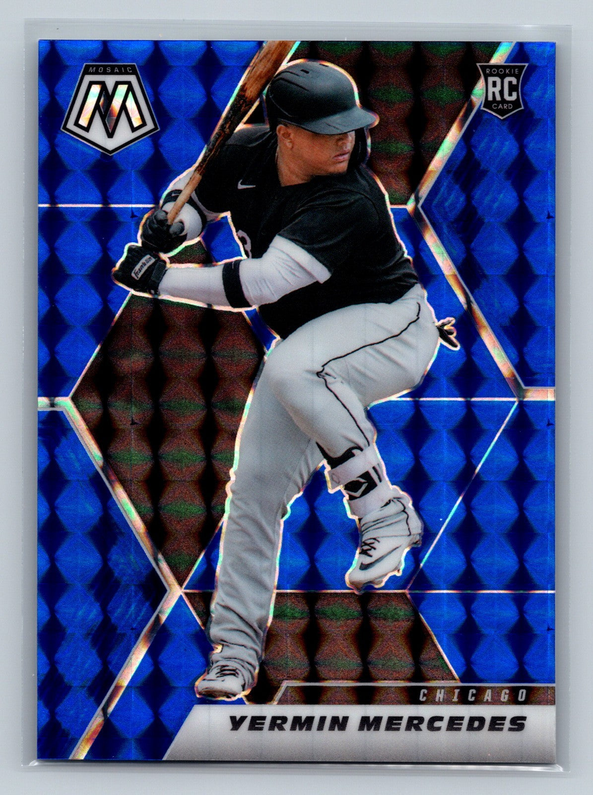 Yermin Mercedes 2021 Panini Mosaic Blue RC /99 #289 White Sox