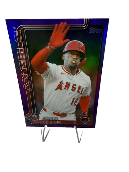 Jorge Soler 2025 Topps Update Series Purple Foil /250 #US343 Angels