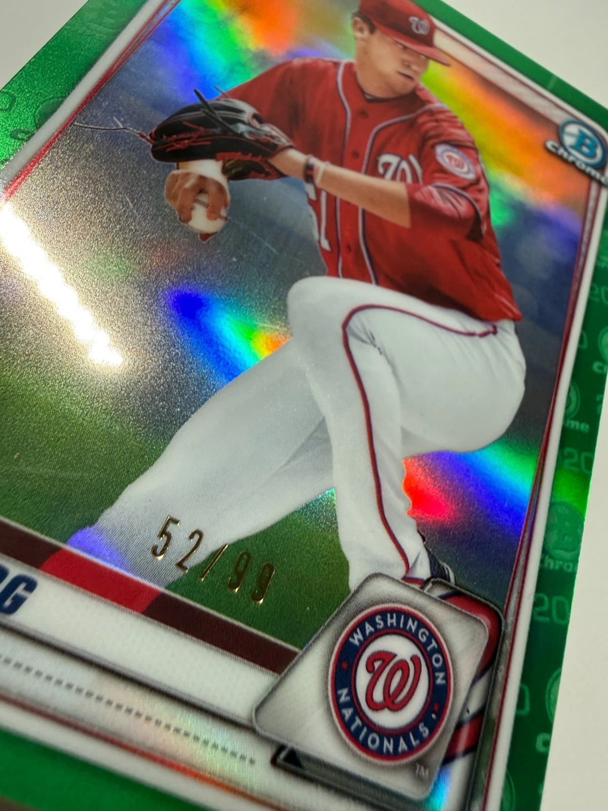 Mason Denaburg 2020 Bowman Chrome Prospects Green Refractor /99 #BCP-217