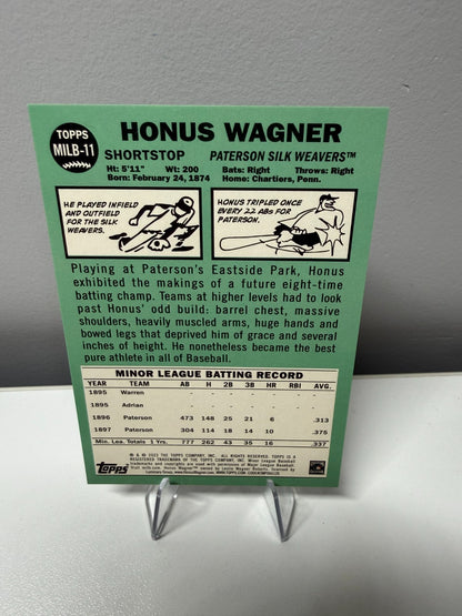 Honus Wagner 2023 Topps Pro Debut MiLB Legends #MILB-11 Paterson Silk Weavers