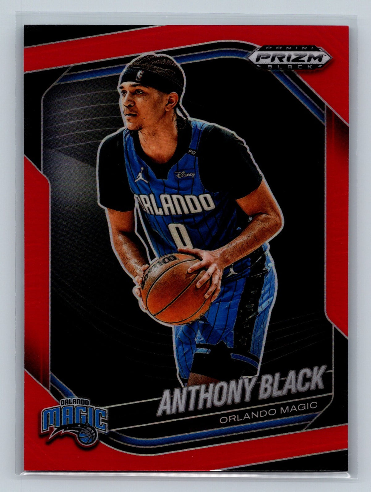 Anthony Black 2024-25 Panini Prizm Black Red Prizm /299 #42 Magic