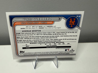 Vladi Guerrero 2024 Bowman Draft Chrome Purple Refractor /250 #BDC-190 Mets